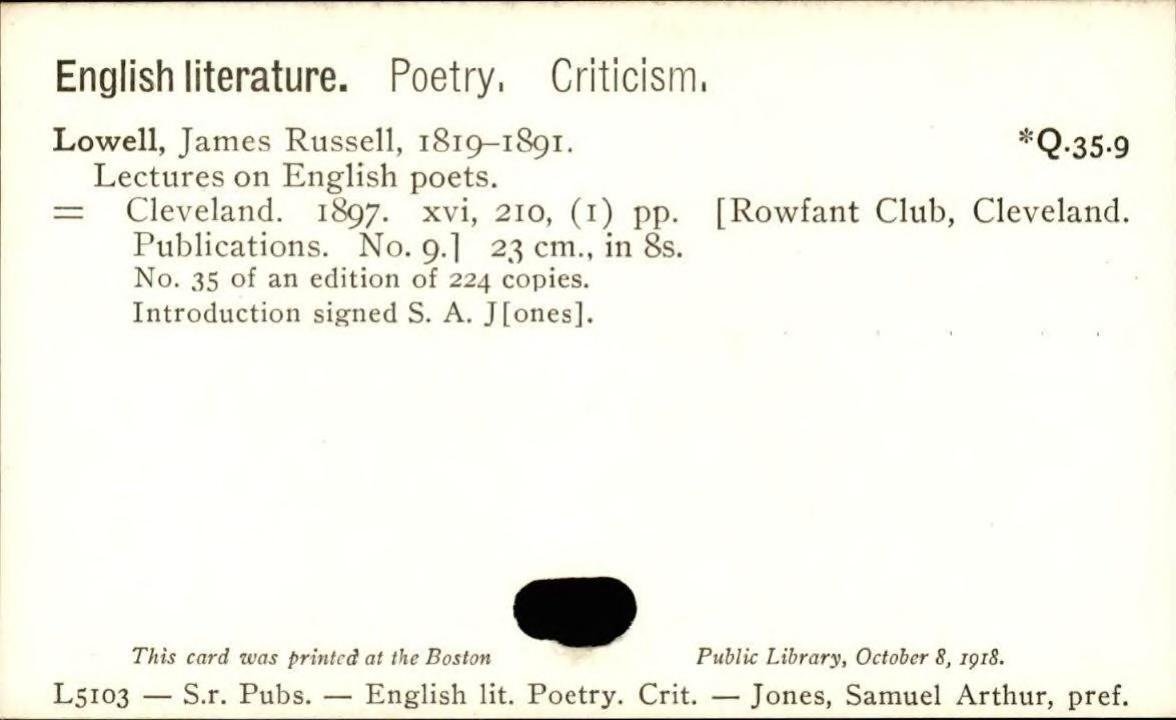 Card 1918